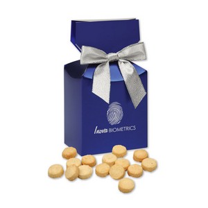 Gourmet Bite-Sized Lemon Meringue Cookies in Blue Premium Delight 