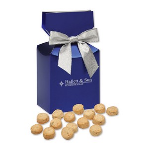 Gourmet Bite-Sized Butter Toffee Pecan Cookies in Blue Premium De 
