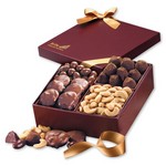 Savory Quartet Gift Box with Turtles, Truffles and Nuts
