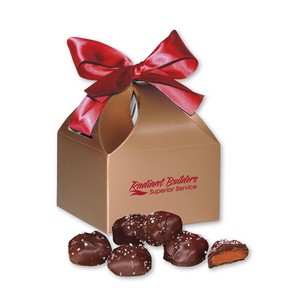 Chocolate Sea Salt Caramels in Classic Treats Gift Box 