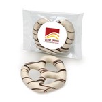 White Chocolate Dipped Pretzel Individually Wrapped