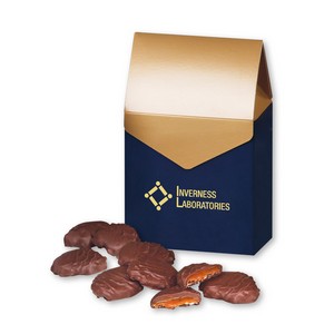 Pecan Turtles in Gable Top Gift Box 