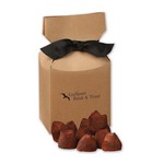 Cocoa Dusted Truffles in Kraft Premium Delights Gift Box
