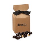 Dark Chocolate Sea Salt Cashews in Kraft Premium Delights Gift Box