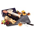 Genuine Slate Serving Plate with Wisconsin Cheese & Sausage