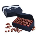 Chocolate Covered Almonds in Navy Magnetic Closure Box