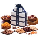 Sweet and Savory Sensation Tower of Nuts and Dried Apricots