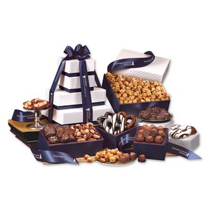Park Avenue Tower of Chocolate in Navy 