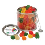 Clear Miniature Paint Bucket Pails with Gummy Bears
