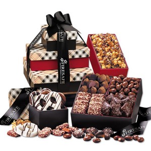 Classic Plaid Tower of Sweets 