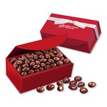 Chocolate Covered Almonds in Red Magnetic Closure Box