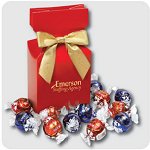 Lindt-Lindor Chocolate Truffles in Red Premium Delights Gift Box