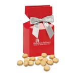 Gourmet Bite-Sized Lemon Meringue Cookies in Red Premium Delights