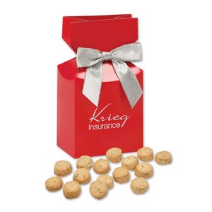 Gourmet Bite-Sized Butter Toffee Pecan Cookies in Red Premium Del 