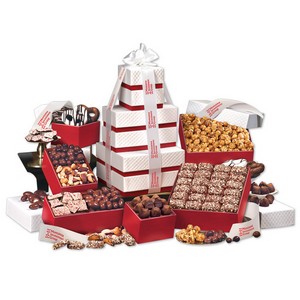 The Park Avenue Ultimate Tower of Treats in Red - 
