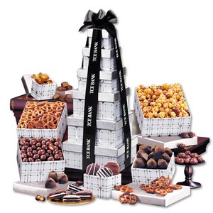 Silver Delights Gourmet Gift Tower 