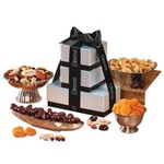 Silver and Black Savory Delight Tower