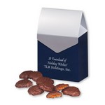 Pecan Turtles in Gable Top Gift Box