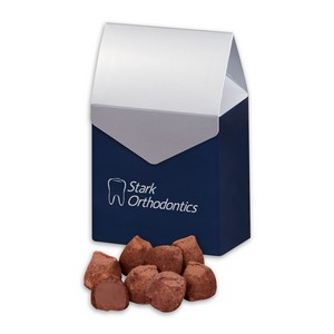 Cocoa Dusted Truffles in Gable Top Gift Box 