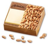 Walnut Post-it Note Holder with Choice Virginia Peanuts