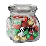 Contemporary Glass Jar - Hershey's Holiday Mix (20 oz.)