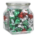 Contemporary Glass Jar - Hershey's? Holiday Kisses? (20 oz.)
