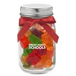 4 oz. Glass Mason Jar with Gummy Bears
