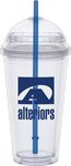 Large Dome Lid Carnival Cup-Clear Lid, Color Straw