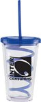 Carnival Cups-Color Curly Straw, Color Lid