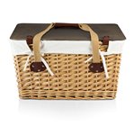 'Canasta Grande' Wicker Basket, (Natural Willow with Brown Lid &  