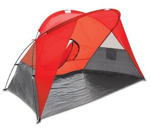 'Cove' Sun Shelter, (Red with Grey Trim) 
