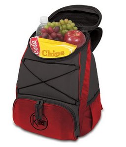 'PTX' Cooler Backpack, (Red with Dark Grey) 