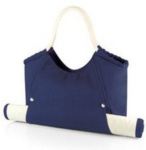 'Cabo' Beach Tote with Mat, (Navy) 