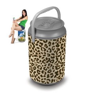Mega Can Cooler, (Cheetah Print Design) 