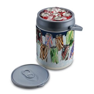 Can Cooler, (Silver with no printed design) 
