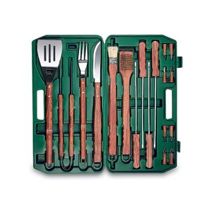 18-Pc BBQ Set, (Hunter Green) 