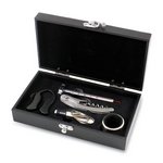 Syrah 5-Pc Wine Accessories Set, (Black)