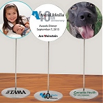 Photo Frame Lollipop Design with Magnetized Acrylic Face