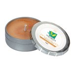 Invigorate Candle Small Push Tin Silver