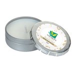Karma Candle Small Push Tin Silver