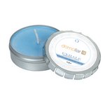 Exhale Candle Large Push Tin Silver