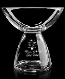 Quantum Bowl  Non-Leaded, Hand Blown European Crystal Bowl 