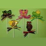 Cute Critter Pops Chocolate Ladybug, Caterpillar, Butterfly, More