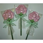Fancy Chocolate Blooming Rose Pop