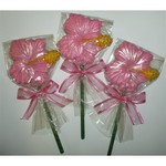 Fancy Chocolate Hibiscus Flower Pop
