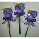 Fancy Chocolate Pansy Pop