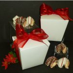 Quart Size Chocolate Covered Fortune Cookie Take Out Pail
