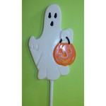 Chocolate Ghost with pumpkin Pop