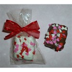 Valentine Hearts Chocolate Krispy Treat Bites