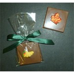 Autumn Single Chocolate Layered Square with Candy Coating